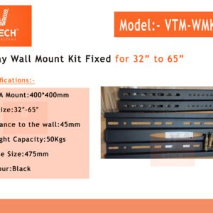 Display Wall Mount Fixed for 32 to 65 inch Model: VTM-WMK-44F