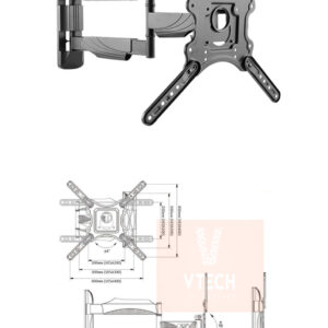 full-motion-wall-mount