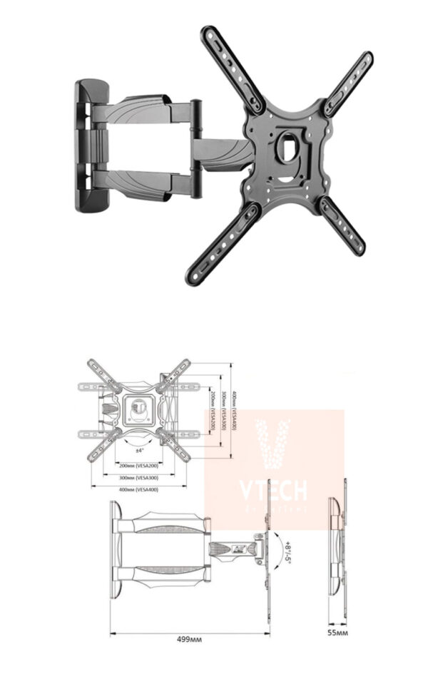 full-motion-wall-mount