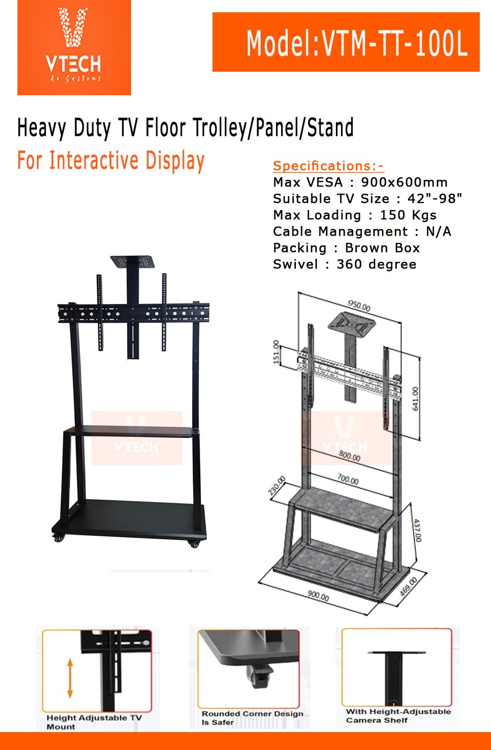 interactive panel stand