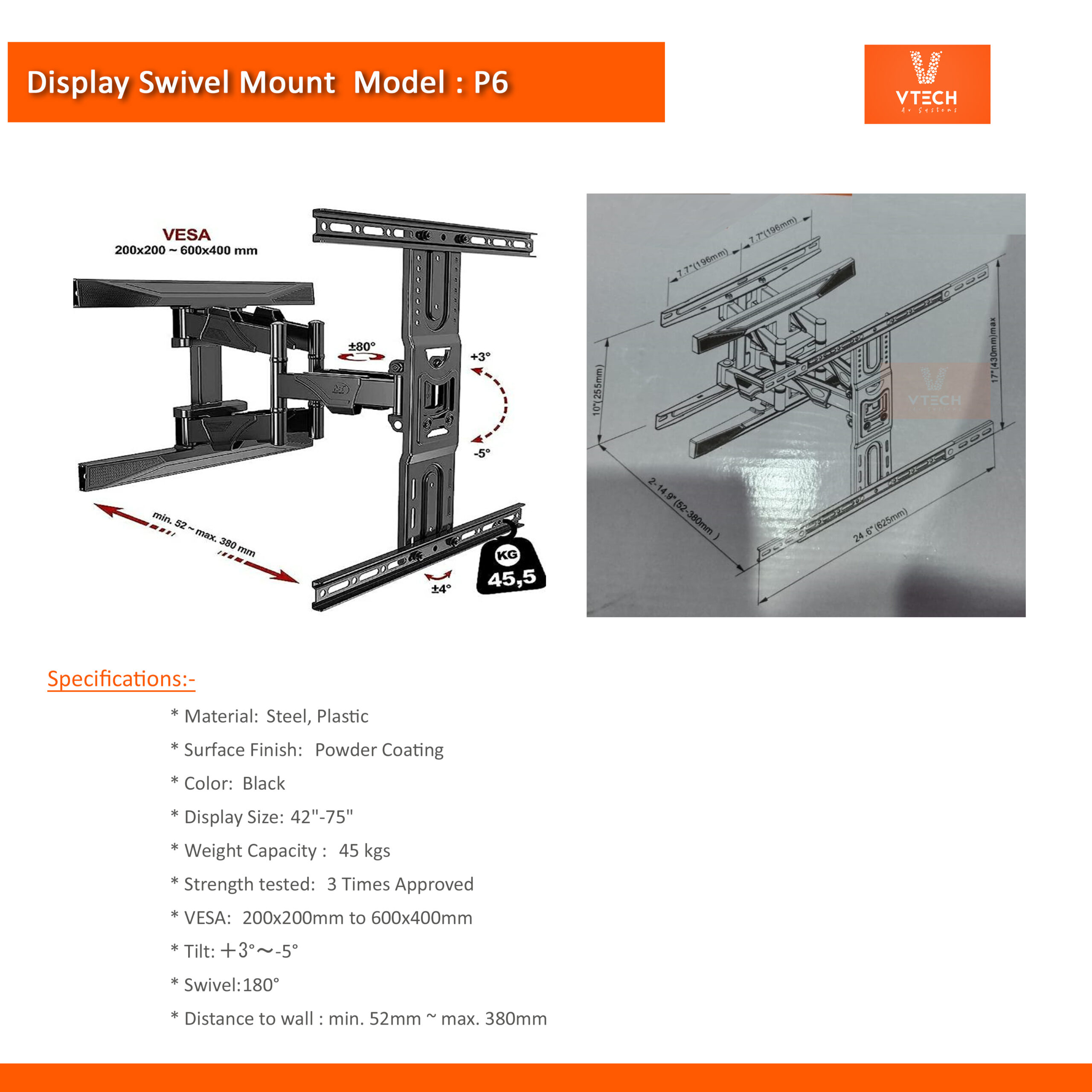 Full-motion-tv-wall-mount