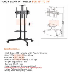 TV Trolley Stand Model : VTM-TT-1600
