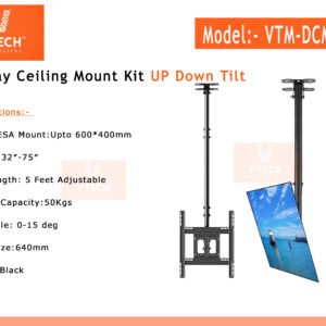 Heavy Duty Led TV Ceiling Mount Adjustable Bracket Fits 32-75 Inch LCD LED 4K TV