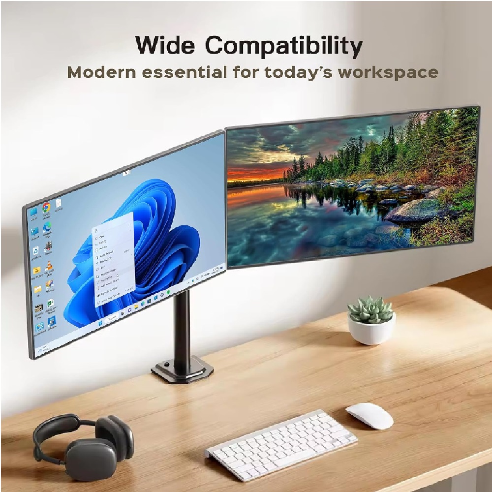 Dual Monitor Stand for Desk.