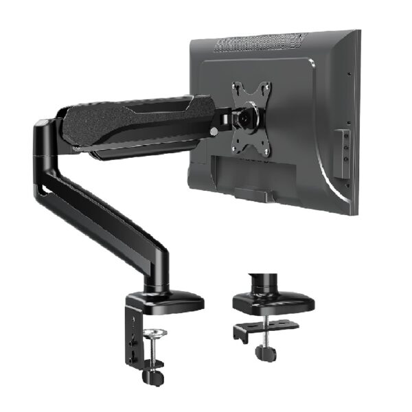Single Monitor Arm Gas Spring for 13”-32” Screen, Monitor  Desk Mount.