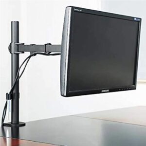 Single monitor desk mount arm adjustable stand fit up t 27-inch LED LCD Screen.