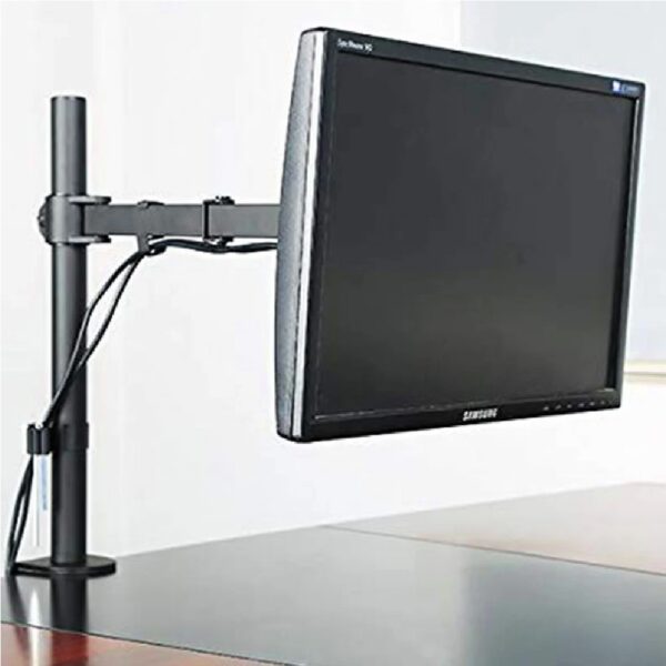 Single monitor desk mount arm adjustable stand fit up t 27-inch LED LCD Screen.